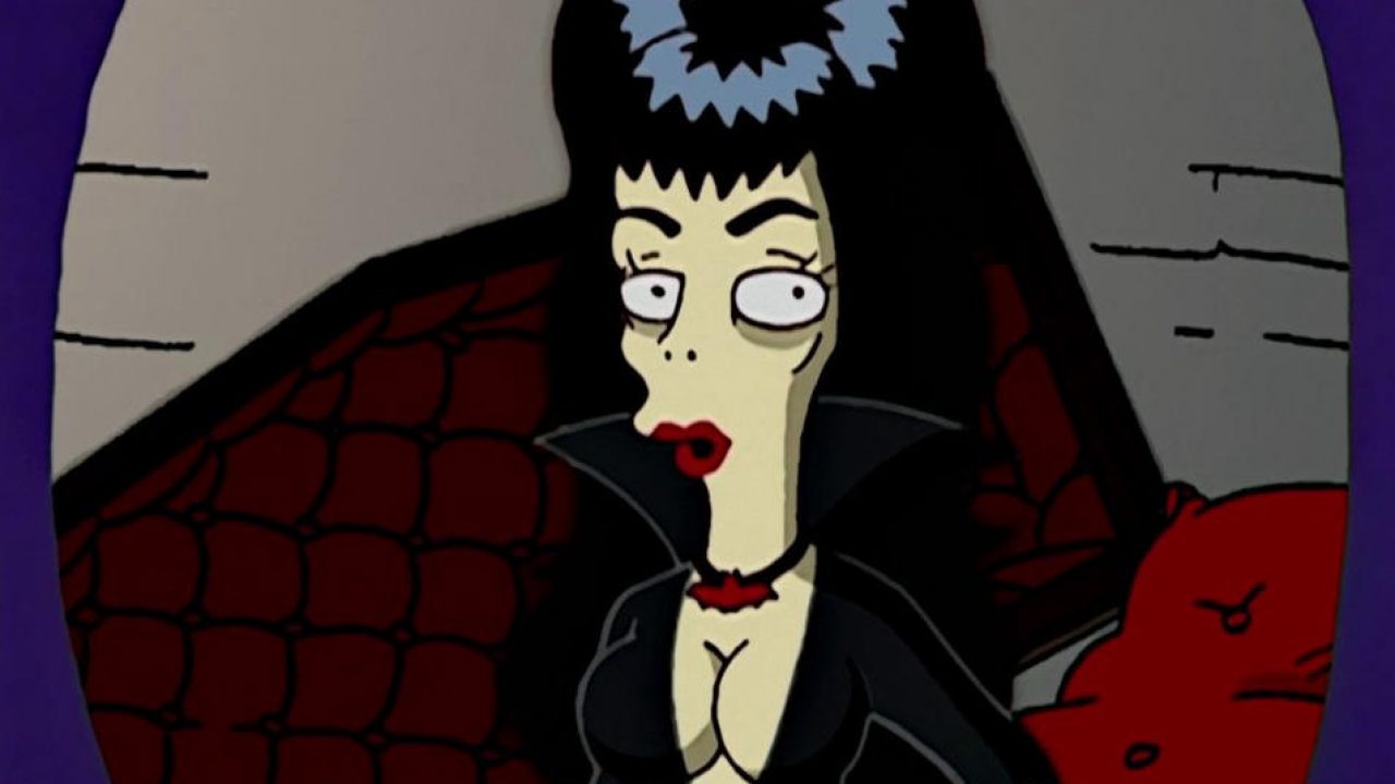 Elvira, el personaje que inspiró a Booberella de Los Simpsons